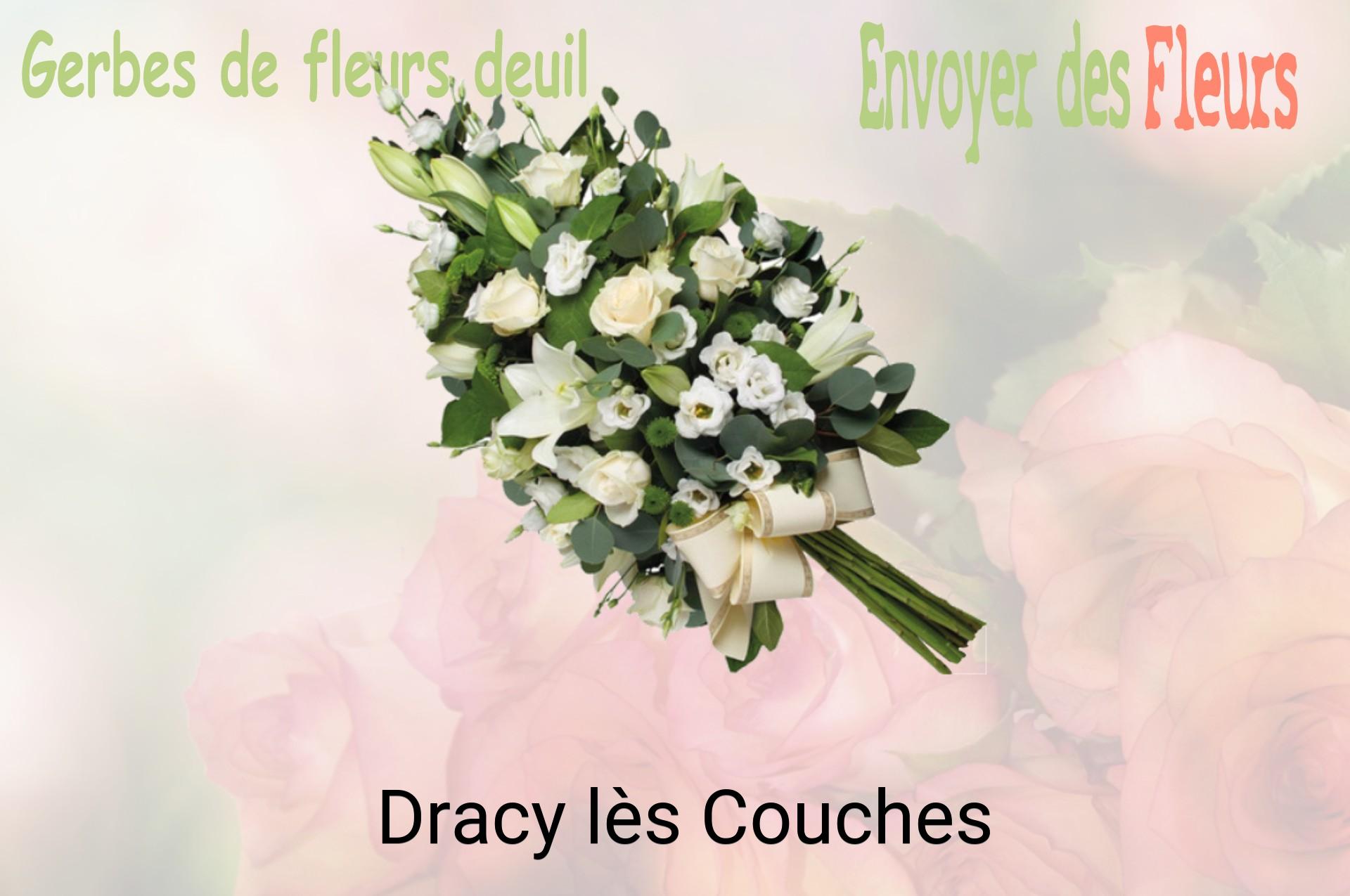 Gerbe de fleurs de deuil livrée à Dracy-lès-Couches